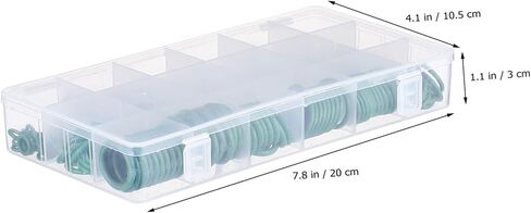 Popetpop 265pcs طعمة مطاطية مجموعة ضيقة متينة حلقة الختم حلقة تصحيحات السباكة إصلاح صندوق تخزين مع الرسم البياني مرونة عالية للهواء in Saudi Arabia