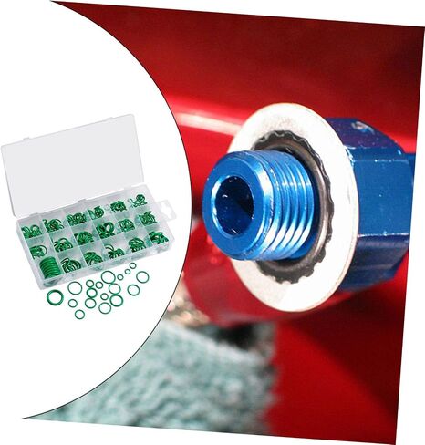Popetpop 265pcs طعمة مطاطية مجموعة ضيقة متينة حلقة الختم حلقة تصحيحات السباكة إصلاح صندوق تخزين مع الرسم البياني مرونة عالية للهواء in Saudi Arabia