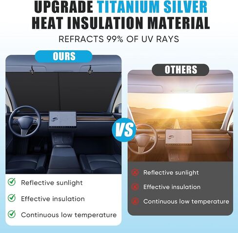 Automatic Retractable Car Sunshade, 2025 New Adjustable Auto Windshield Sun Shade, 35x50 inch Suction Cup Sunshade for Various Models, UV Blocking Protects for Drivers in Saudi Arabia