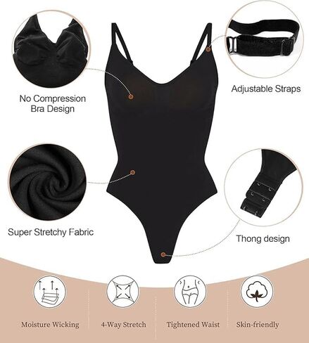 RGLUX Beauty Tummy Control Body Suits For Women Shapewear Bodysuit Adjustable comfort 78% Nylon, 22% Spandex in Saudi Arabia