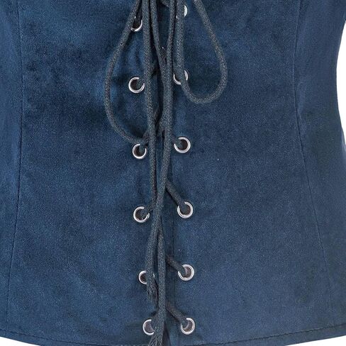 Women's Pirate Corset Renaissance Medieval Vest Steampunk Victorian Bodice in Saudi Arabia