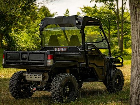 الزجاج الأمامي الخلفي SuperAtv لعام 2004+ John Deere Gator HPX / 620i / 825i / XUV 850 / XUV 855D / 625I (انظر التركيب) | مصنوع من 1/4 بوصة لبولي كربونات الضوء - 250x أقوى من الزجاج | الولايات المتحدة الأمريكية مصنوعة in Kuwait