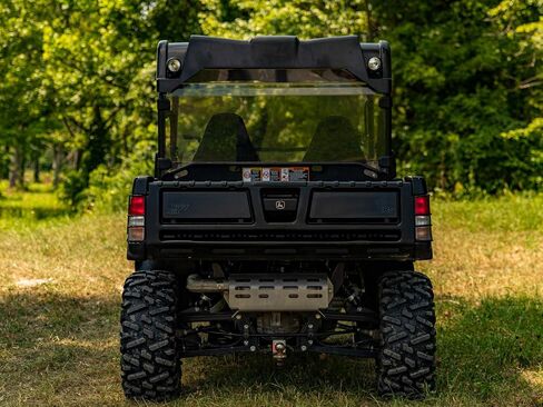 الزجاج الأمامي الخلفي SuperAtv لعام 2004+ John Deere Gator HPX / 620i / 825i / XUV 850 / XUV 855D / 625I (انظر التركيب) | مصنوع من 1/4 بوصة لبولي كربونات الضوء - 250x أقوى من الزجاج | الولايات المتحدة الأمريكية مصنوعة in Kuwait