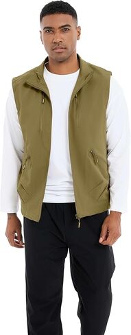 فائدة سترة للرجال صيد الجولف سفر المشي لمسافات طويلة صور الملابس خفيفة الأكياس مع جيوب in Kuwait