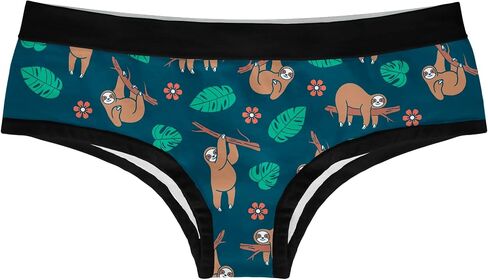 Crazy Dog T-Shirts Womens Sloth Panties Cute Bikini Brief Funny Graphic Sexy Novelty Underwear for Ladies in Saudi Arabia