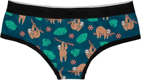 Crazy Dog T-Shirts Womens Sloth Panties Cute Bikini Brief Funny Graphic Sexy Novelty Underwear for Ladies in Saudi Arabia