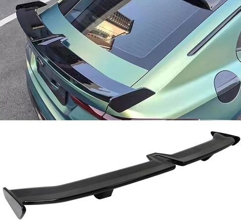 54 بوصة عالمي خلفي الجذع المفسد برو طراز الجذع Trunk Wing Car Spoiler مع لاصق ، نظرة ألياف الكربون in Kuwait