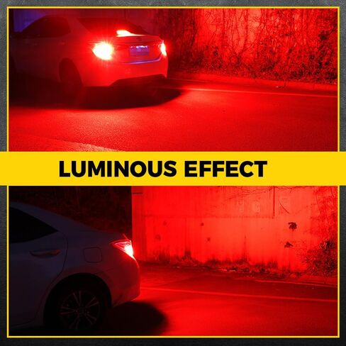 BMT xms 3157 LED Strobe Brake Lights Bulbs - 300% Brighter 3156 3047 3057 3457 4157 4057 Red Flashing Stop Tail Lights, 2Pcs in Saudi Arabia