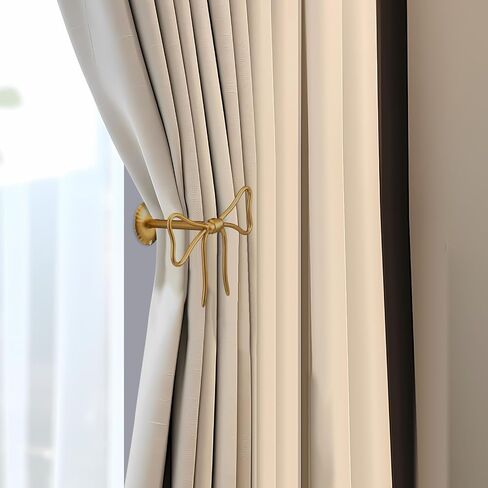 Kathfly 2 pcs الستار القوس Holdbacks الذهب المعدني الستار tiebacks جدار الجدار القوس الجدار السنانير سحب السنانير زخرفة لغرفة نوم غرفة المعيشة المنزل ديكور in Saudi Arabia