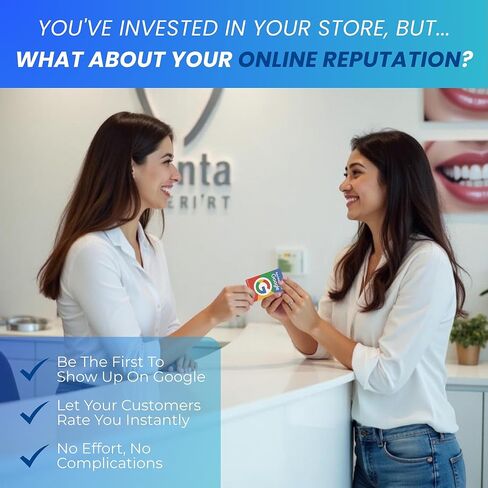 بطاقة Tap قابلة لإعادة الاستخدام لمراجعات Google - حزمة مكونة من 4 بطاقات - بطاقة مراجعة QR & Tap NFC - راجعنا على بطاقة Google Tap - iPhone وAndroid - عزز بطاقة مراجعاتي - إعداد في المنزل | بواسطة الرسائل in Kuwait