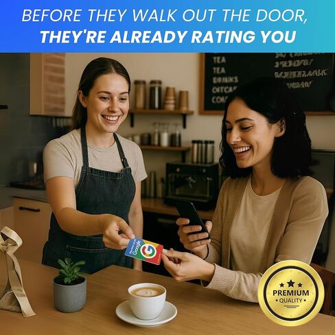 بطاقة Tap قابلة لإعادة الاستخدام لمراجعات Google - حزمة مكونة من 4 بطاقات - بطاقة مراجعة QR & Tap NFC - راجعنا على بطاقة Google Tap - iPhone وAndroid - عزز بطاقة مراجعاتي - إعداد في المنزل | بواسطة الرسائل in Kuwait