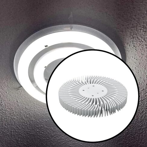 2pcs 90mmx10mm مستدير الألومنيوم بالوعة حرارة الحرارة تبريد 10 واط مصباح LED in Kuwait