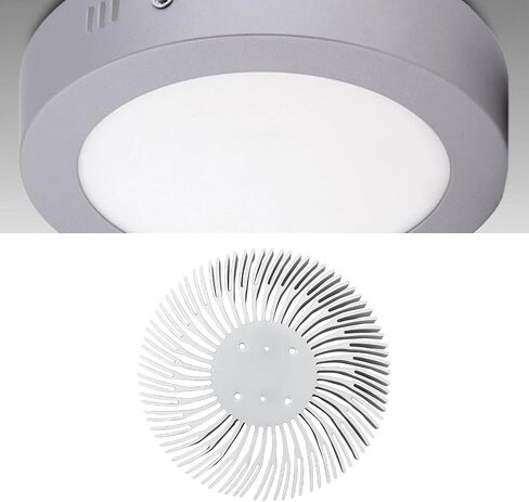 2pcs 90mmx10mm مستدير الألومنيوم بالوعة حرارة الحرارة تبريد 10 واط مصباح LED in Kuwait