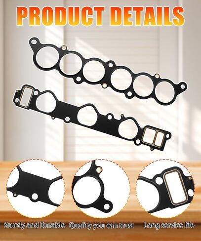 Intake Manifold Gasket Set Fits for 1996-2002 Toyota 4Runner 3.4L, 1995-1998 T100 3.4L,1995-2004 Tacoma 3.4L Replace MS95898 in Saudi Arabia
