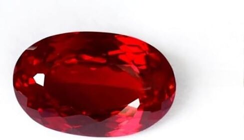50 to 52 Ct Natural Flawless Burmese Pigeon Blood Red Ruby Faceted Oval Cut Loose Gemstone for Jewellery Making in Saudi Arabia