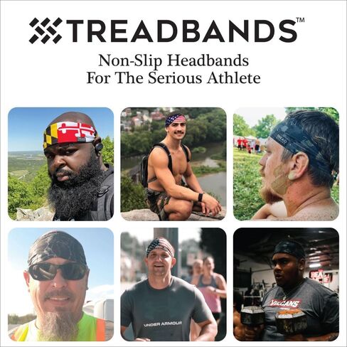 TreadBands All Terrain Tieback Non Slip Headband - Animal Designs. Guaranteed to Stay in Place, Keeps Sweat Out of Your Eyes, Patented Grip Technology. in Saudi Arabia