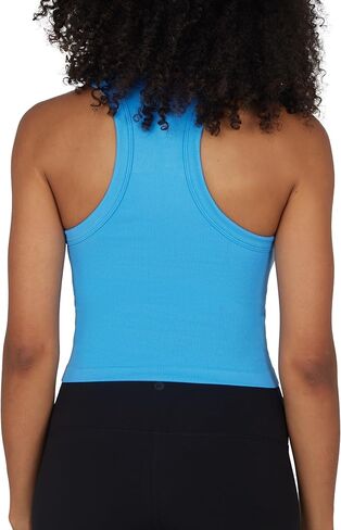 90 Degree By Reflex Womens Seamless Tank Ribbed Fitted Racerback Hip-Length Top 3 Pack in Kuwait
