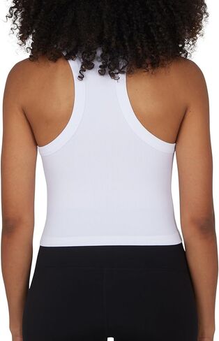 90 Degree By Reflex Womens Seamless Tank Ribbed Fitted Racerback Hip-Length Top 3 Pack in Kuwait