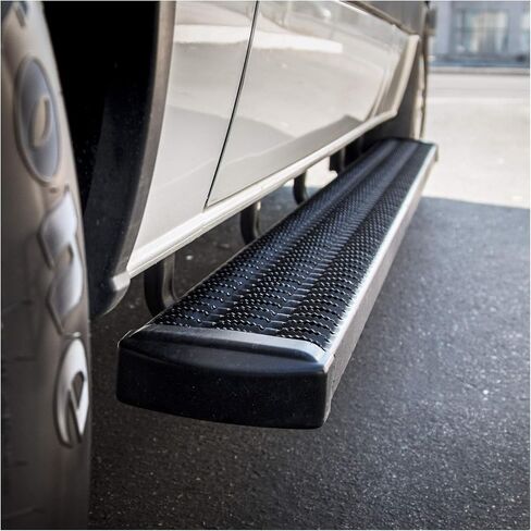 LUVERNE 415098-401632 Grip Step Black Aluminum 98-Inch Truck Running Boards, Select Ram 2500, 3500 in Saudi Arabia