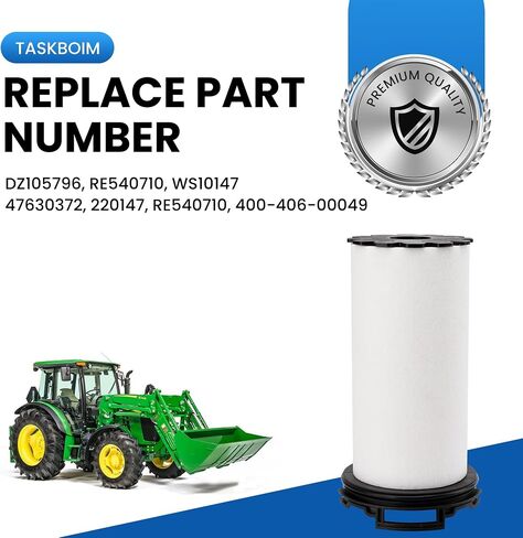 مرشح تهوية علبة المرافق DZ105796 FIT لـ JOHN DEERE TRACTORS 5075M 5085E 5085M 5090E 5090EL 5090M 4045 ، 4045T ، PWX 4.5L ، PVX 4.5L4045R ، PVX 6.8L ، 6068 OEM# re540710 ، WS10147 ، in Saudi Arabia