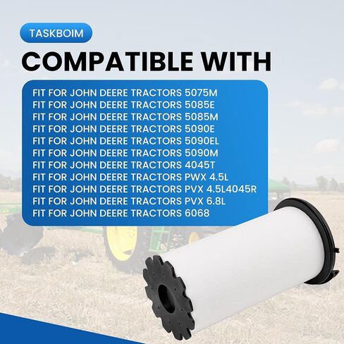 مرشح تهوية علبة المرافق DZ105796 FIT لـ JOHN DEERE TRACTORS 5075M 5085E 5085M 5090E 5090EL 5090M 4045 ، 4045T ، PWX 4.5L ، PVX 4.5L4045R ، PVX 6.8L ، 6068 OEM# re540710 ، WS10147 ، in Saudi Arabia