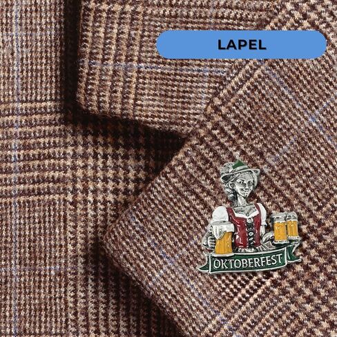 مهرجان سيدة ملونة مهرجان أكتوبر دبابيس القبعة الألمانية مع راية مهرجان أكتوبر ومشبك المعادن-يجب أن تكون دبابيس مهرجان أكتوبر القابلة للتحصيل لقبعة جبال الألب الألمانية بواسطة Oktoberfest Haus in Kuwait