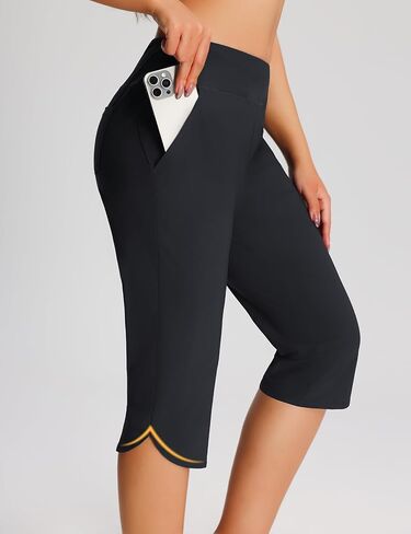 Women's 18" Swim Capris Pants Modest Swimsuits for Ladies Long Swim Shorts with Pockets UPF50+ Lightweight in Kuwait