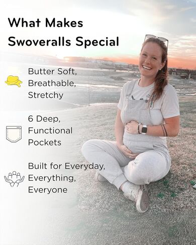 | Unisex Overalls for Men and Women | Soft Comfortable Lounge Overalls with Adjustable Straps and Jogger Cuffs | Casual Lightweight Overall in Saudi Arabia