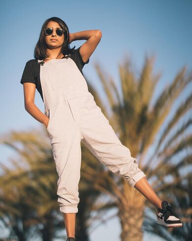 | Unisex Overalls for Men and Women | Soft Comfortable Lounge Overalls with Adjustable Straps and Jogger Cuffs | Casual Lightweight Overall in Saudi Arabia