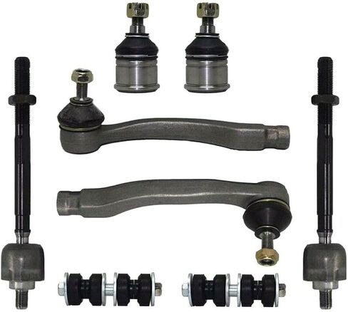 8pc الكرة السفلى مفصل مفصل الطراف end end kit ل Honda ل CRX 1988-1991 ل Civic 1988-1991 1 - سائق نهاية القضيب الخارجي - الراكب 2 الأمامي in Saudi Arabia