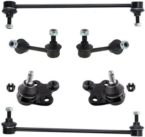 6pc Lower Ball Front Rear Sway Bar Kit for Honda for Civic 1.5L 1497CC l4 Full Hybrid EV-Gas (FHEV) SOHC Naturally Aspirated 2012 2 Joints Mounting Hardware in Kuwait