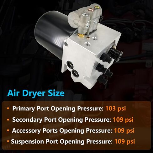 R955205 Air Dryer Assembly 12V with Desiccant Cartridge Kit Fit for Meritor Wabco System Saver 1200 Series Freightliners Peterbilt International Volvo Trucks in Saudi Arabia