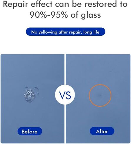 Windshield Chip Repair Kit with Vacuum Suction - Instant Fix Windshield Repair Kit for Chips and Cracks & Bullseyes on Sedans, SUVs, Trucks! Stops Crack Spreading in 20 Mins! (Crack Repair) in Saudi Arabia