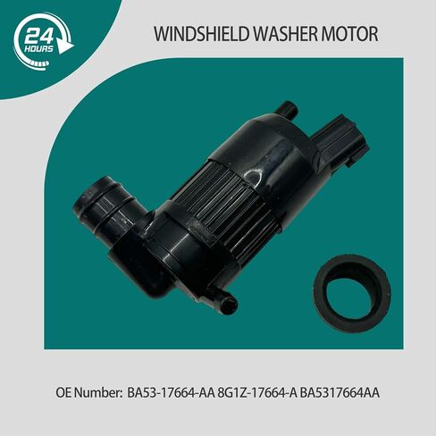 Black Windshield Washer Pump with Grommet Fit for Ford F-150 F-250 F-350 BA5317664AA for Lincoln for Continental MKZ Water Washer Fluid Pump for Ford Transit Connect 2018-2023 in Kuwait