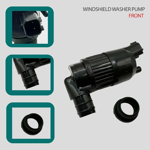 Black Windshield Washer Pump with Grommet Fit for Ford F-150 F-250 F-350 BA5317664AA for Lincoln for Continental MKZ Water Washer Fluid Pump for Ford Transit Connect 2018-2023 in Kuwait