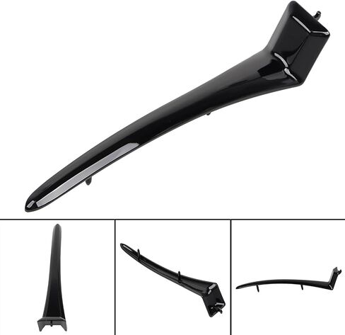 Motorcycle Zinc Alloy Nacelle Trim Gloss Black Spear Top Headlight Cowl Compatible with Harley Road King FLHP FLHR FLHRXS 2014-2023 in Saudi Arabia