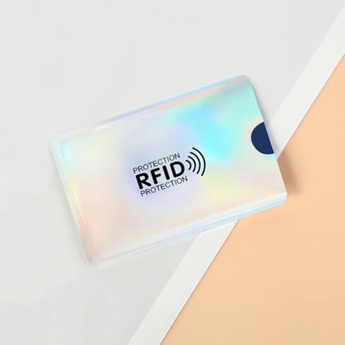 2pcs بطاقة حظر RFID لا تلامس NFC حامي بطاقة الائتمان حامل البطاقات مقاومة للماء الأكمام للنساء الرجال ، الأسود in Saudi Arabia
