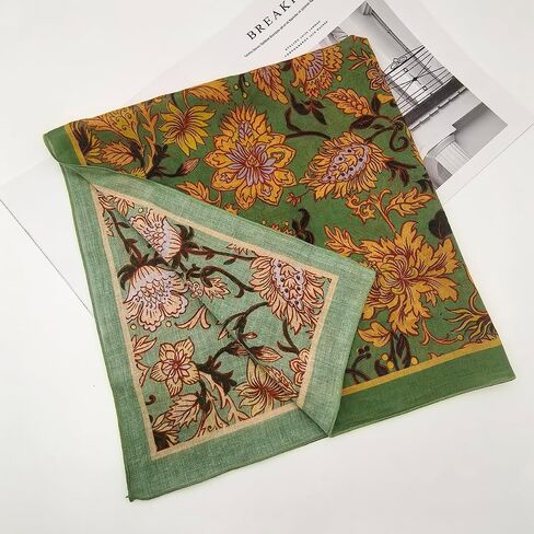 Large Cotton Bandana Lightweight Head Hair Scarf Headbands Wraps Cover Handkerchiefs for Women Men 25 x 25 inch in Saudi Arabia