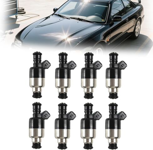 فتحات الحاقن المكونة من 8 قطع 25180245 802632T لعام 1998-2001 Mercruiser 454 BB مجموعة حقن الوقود البديلة الدقيقة ذات الدرجة البحرية in Saudi Arabia