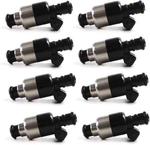 فتحات الحاقن المكونة من 8 قطع 25180245 802632T لعام 1998-2001 Mercruiser 454 BB مجموعة حقن الوقود البديلة الدقيقة ذات الدرجة البحرية in Saudi Arabia