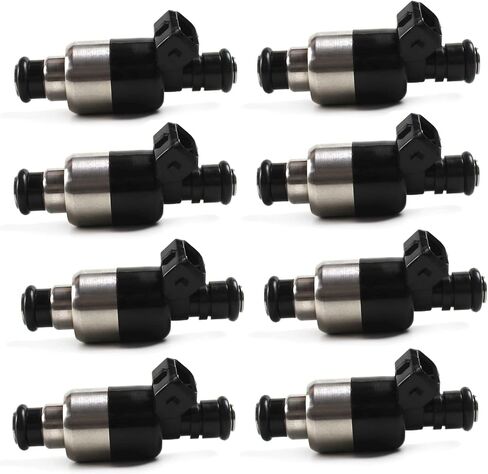 فتحات الحاقن المكونة من 8 قطع 25180245 802632T لعام 1998-2001 Mercruiser 454 BB مجموعة حقن الوقود البديلة الدقيقة ذات الدرجة البحرية in Saudi Arabia