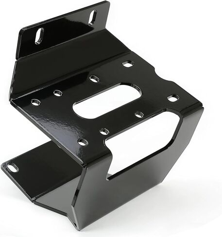 UTV Winch Mount Bracket Kit متوافق مع 2016-2025 Honda Pioneer 1000/1000-5/1000-6 الوفير الأمامي صفيحة الصلب الصلب الأسود in Kuwait
