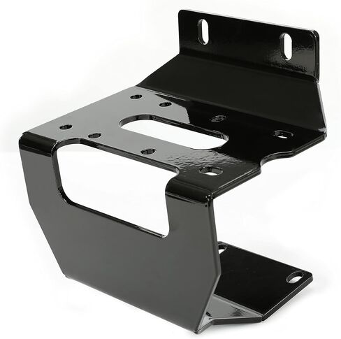 UTV Winch Mount Bracket Kit متوافق مع 2016-2025 Honda Pioneer 1000/1000-5/1000-6 الوفير الأمامي صفيحة الصلب الصلب الأسود in Kuwait