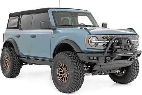 Rough Country High Winch Mount with 20" LED Light Bar for Ford Bronco (2021-2025) - Universal Winch Tray, 100W LED Bar in Saudi Arabia