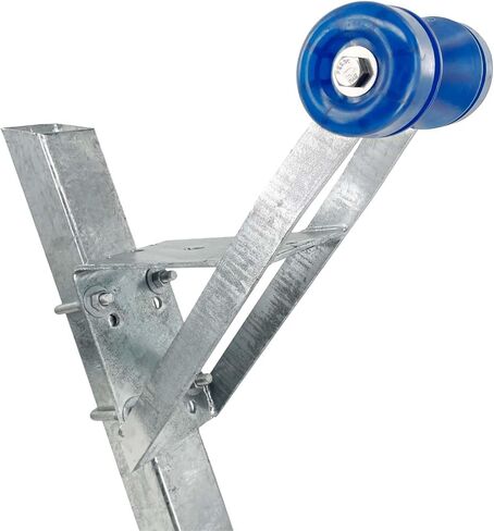 Sturdy Built Boat Trailer Winch Seat with Blue PVC Roller and End Caps for 2 inch and 3 inch Winch Posts, 27003 in Saudi Arabia