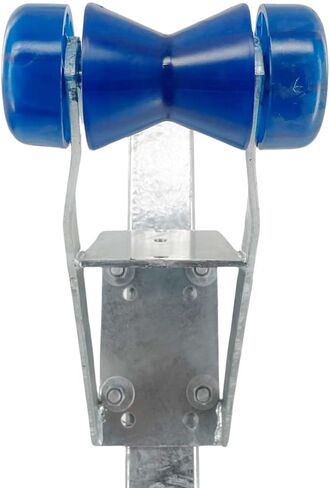 Sturdy Built Boat Trailer Winch Seat with Blue PVC Roller and End Caps for 2 inch and 3 inch Winch Posts, 27003 in Saudi Arabia