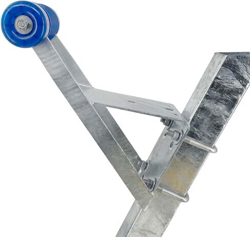 Sturdy Built Boat Trailer Winch Seat with Blue PVC Roller and End Caps for 2 inch and 3 inch Winch Posts, 27003 in Saudi Arabia