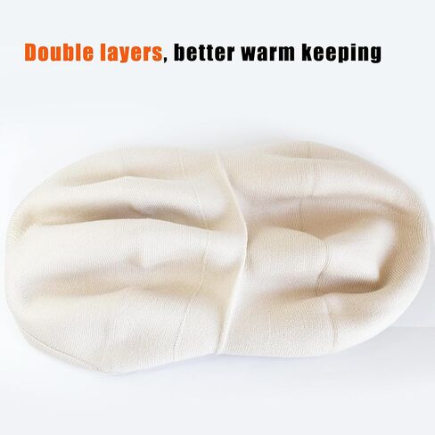 AICHUAN Womens Winter Beret Hat, Angora Knitted Beanie Cap Fall Winter French Classic Beret in Kuwait