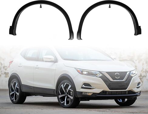 Rogue Wheel Fender Flares Cover - Front Driver and Passenger Sid LH & RH Pair for Nissan Rogue Sport 2.0L 2017 2018 2019 2020 2021, Wheel Housing Molding, Black (2017-2021 Rogue Sport) in Kuwait