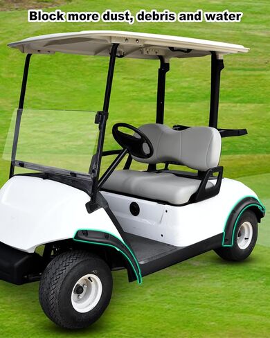 مشاعل السوتف الأمامية والخلفية المتوافقة مع yamaha drive2 G29 2017-2025 ملحقات عربة الجولف ، حرس الطين الطين المشترك ل yamaha drive2 g29 عربات الجولف غير المعدلة in Kuwait